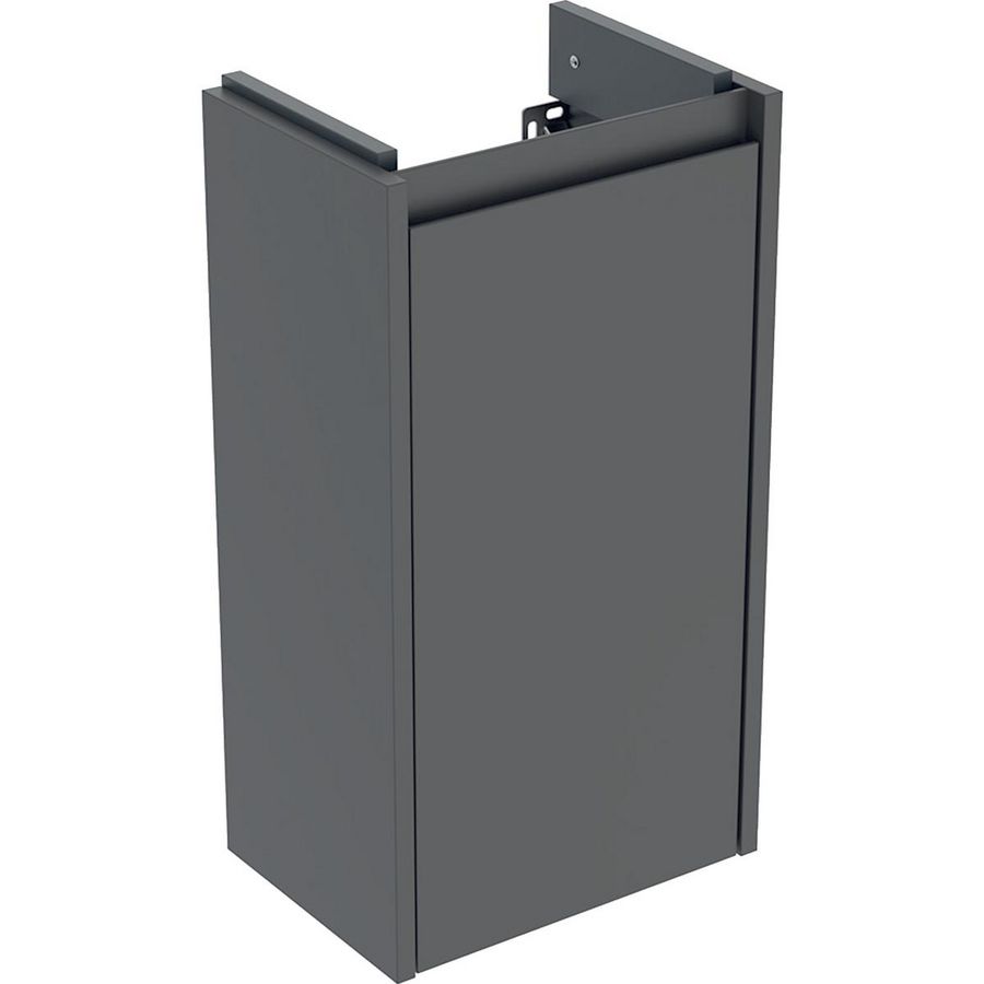 Onderkast voor fontein 1 deur: 32.4x60.6x23cm Breedte wastafel=36cm lava / gelakt zijdemat