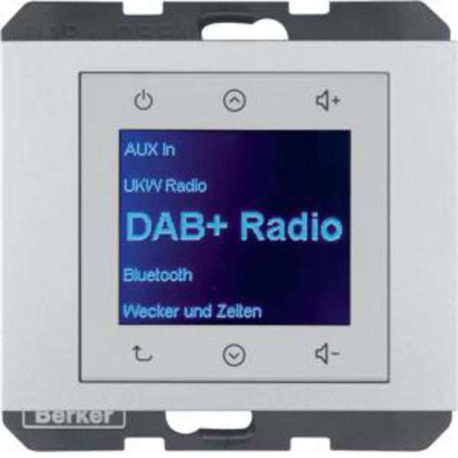Radio Touch DAB+ Bluetooth berker K.5 aluminium gelakt