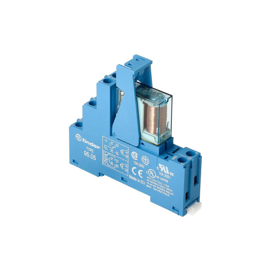 Interfacerelais 2 wisselcontacten 8A 24V DC serie 48