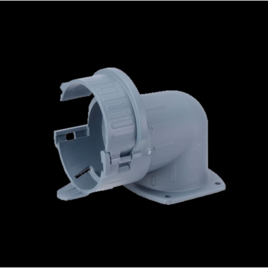 Kunststof connector 90° hoek grijs kabelb ROHRflex-MULTI