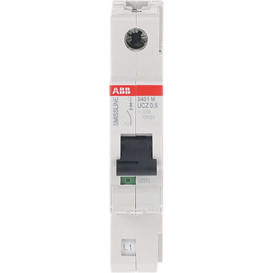 Installatieautomaat 1-polig UC-Z-karakteristiek 0,5A 10kA