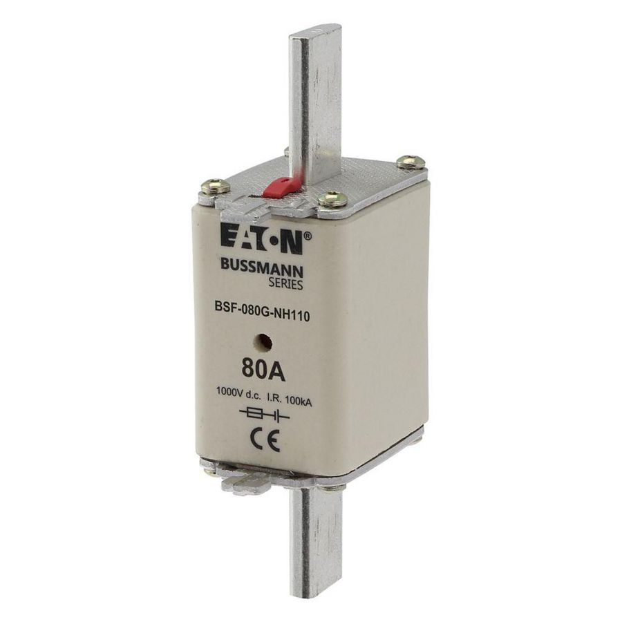 Zekering hoge snelheid 80A DC 1000V NH1 40x53x135mm Gb VVE=3