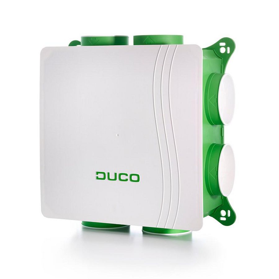 Woonhuisventilator DucoBox Silent RF gelijkstroom ventilator 230V randaarde stekker