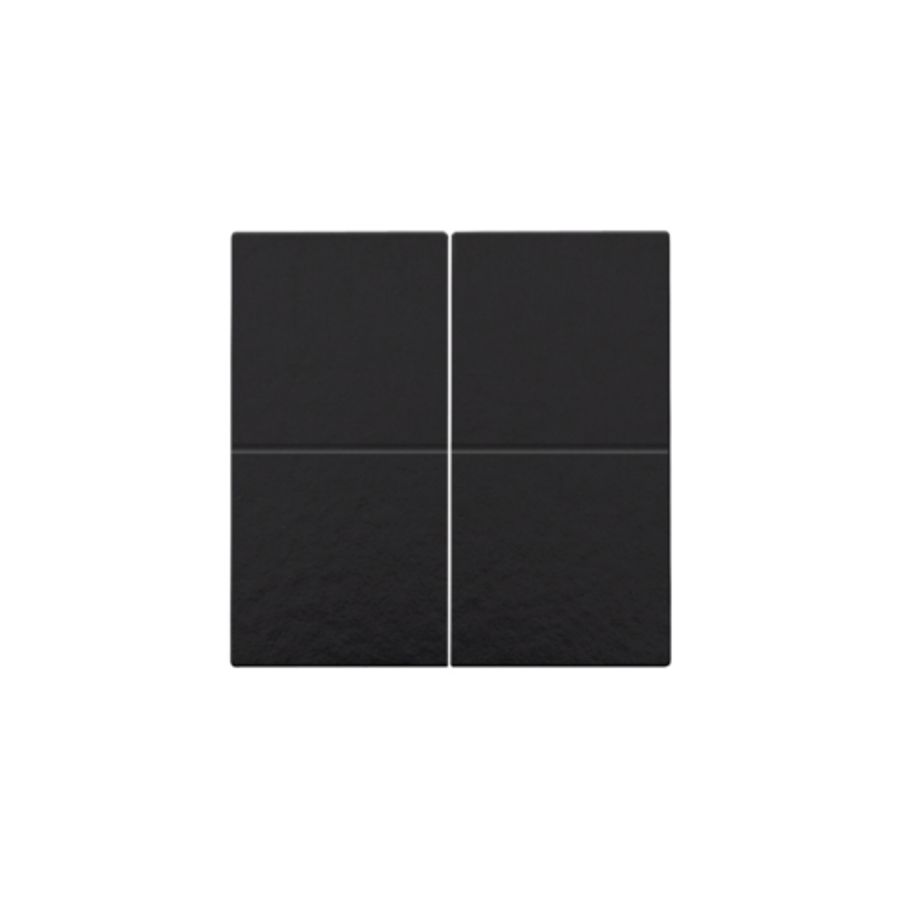 Afwerkingsset 4-voudig elektr. schakelaar/drukknop pianoblac