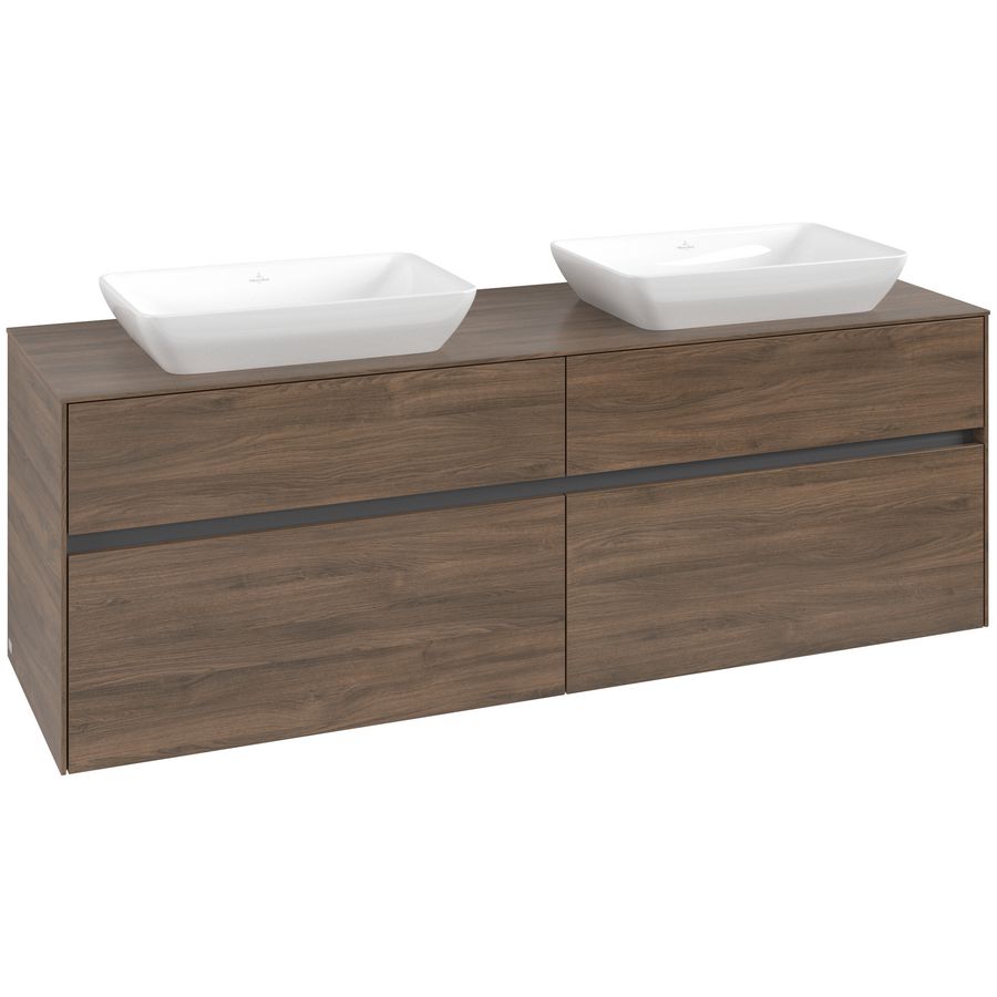 Wastafelonderkast Collaro 1600x548x500mm Ariz.Oak C12300VH
