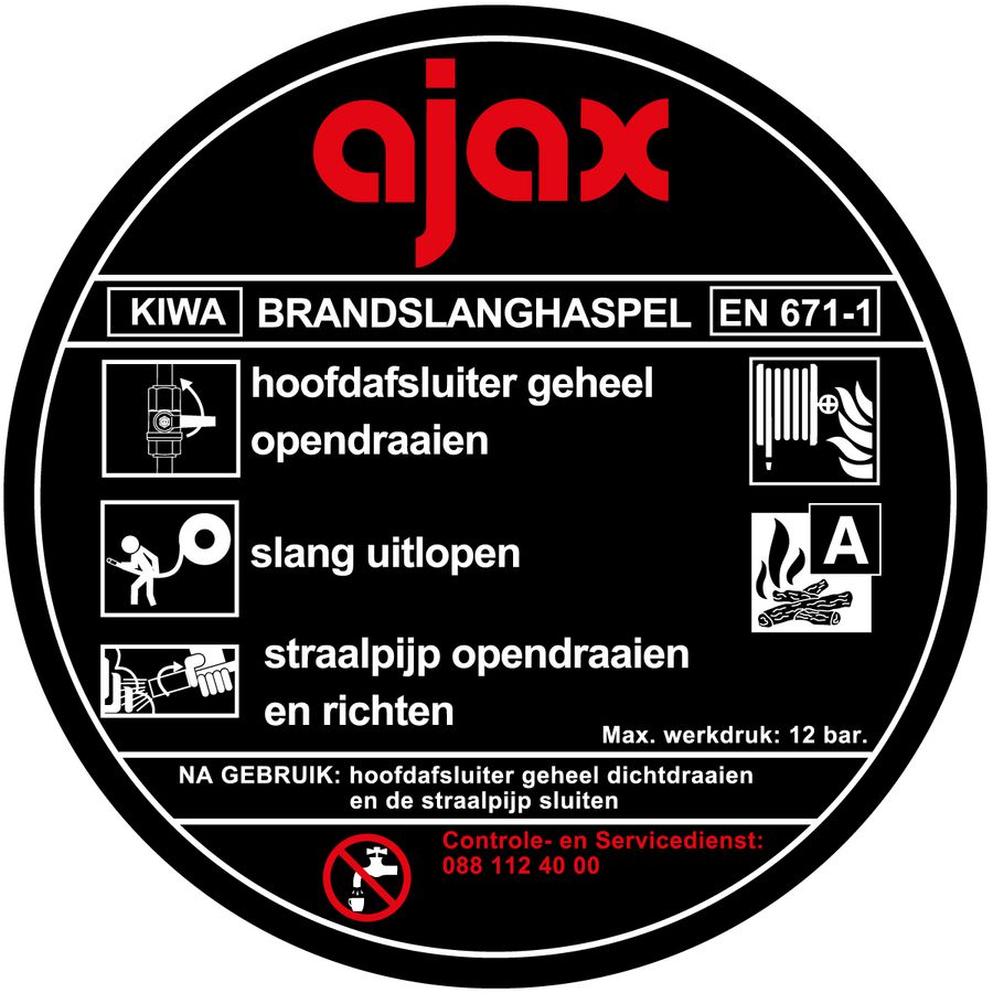 Haspelsluitplaat M2 ajax kiwa (809-510820)