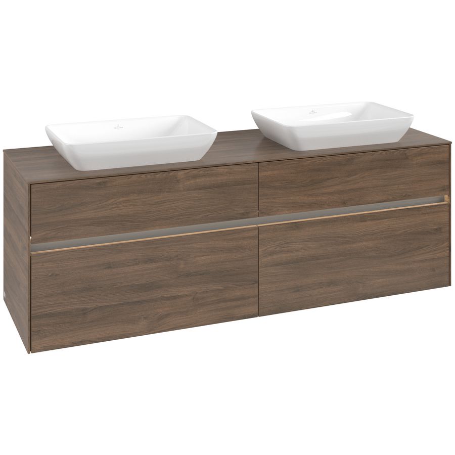 Wastafelonderkast Collaro 1600x548x500mm Ariz.Oak C123B0VH