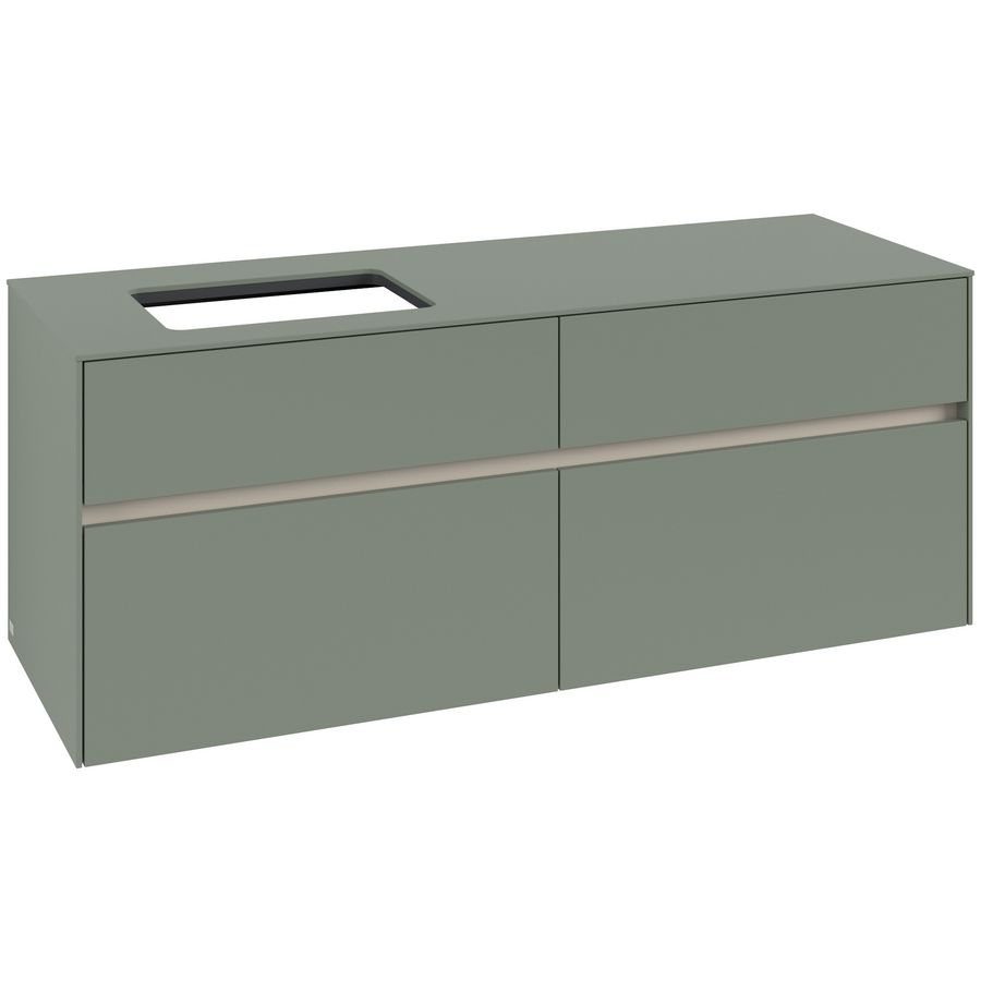 Wastafelonderkast Collaro 1400x548x500mm Soft Green C11700AF