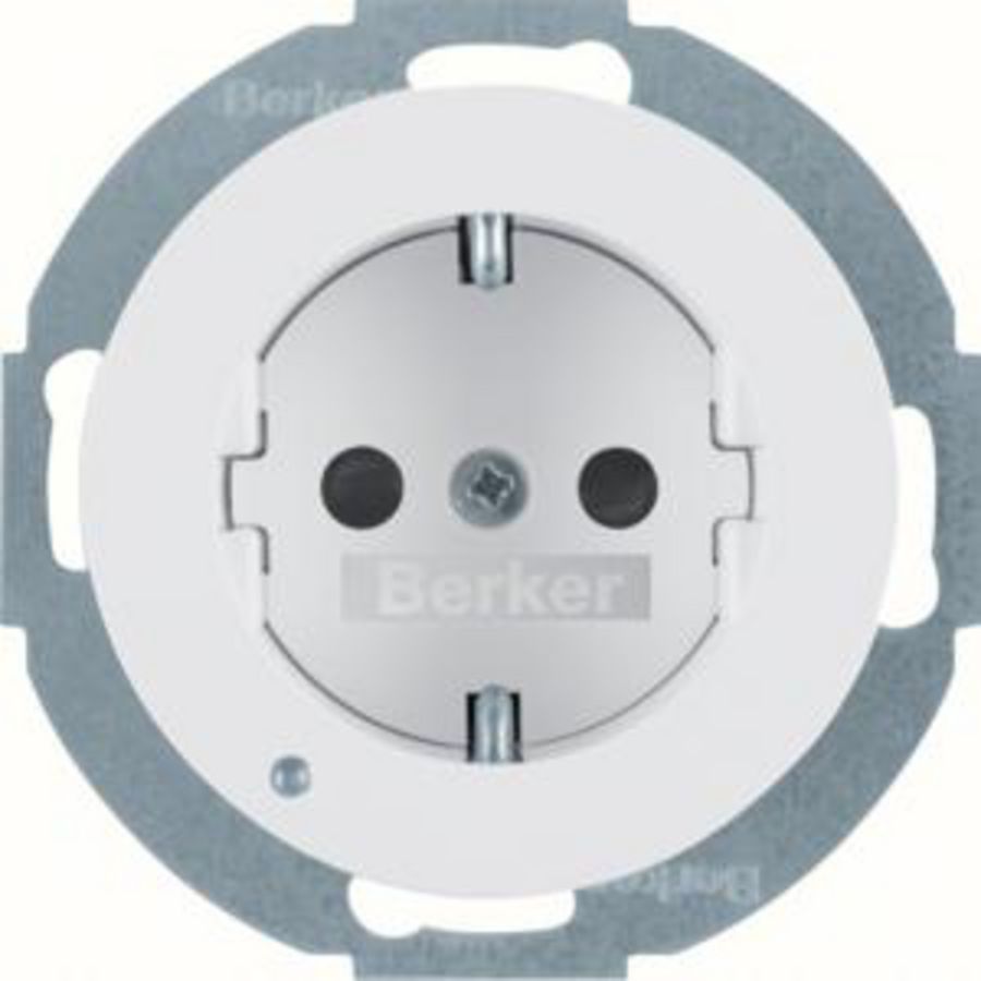 Wandcontactdoos RA led-orient. berker R.1/R.3/R.8
