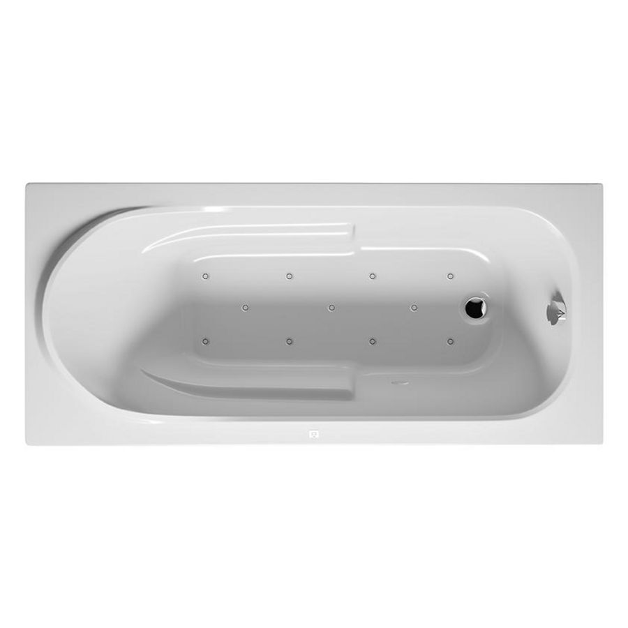 Whirlpool Columbia Rihopool 150x75cm systeem AIR rechts hoogglans wit