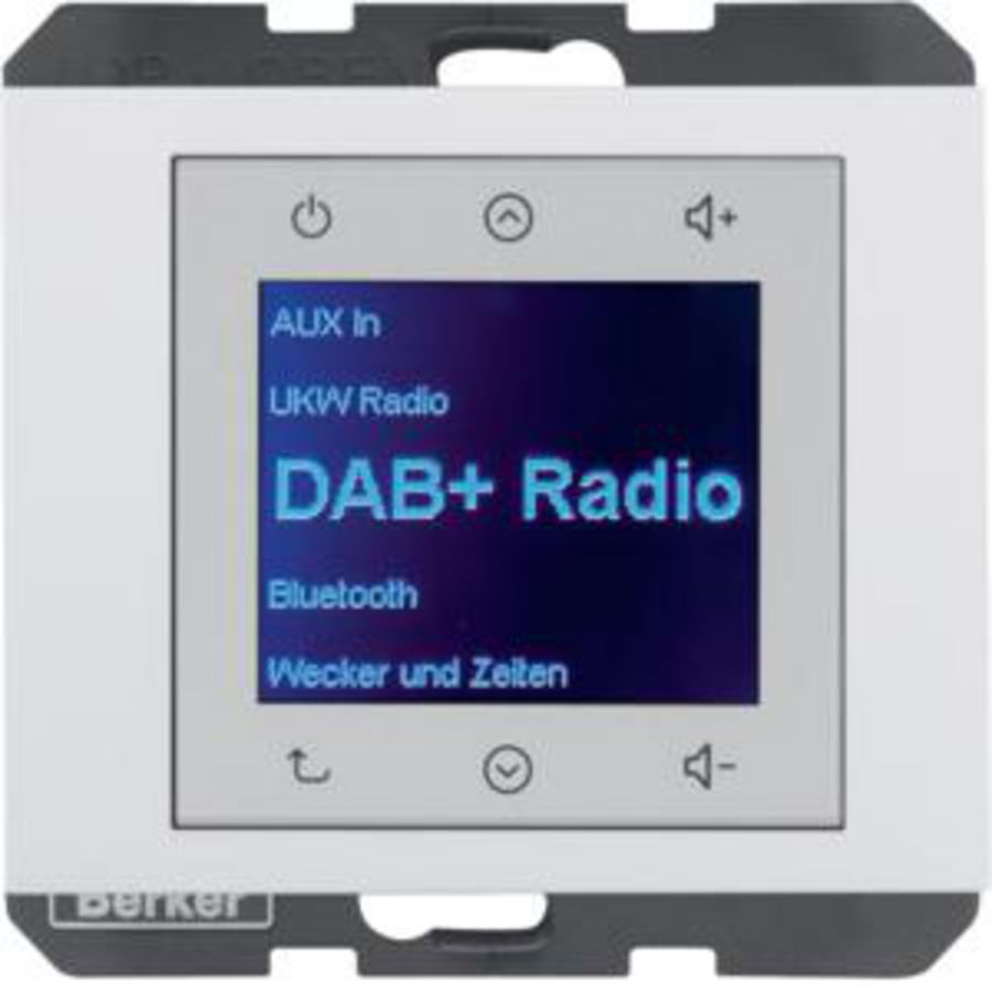 Radio Touch DAB+ Bluetooth berker K.1 polar wit glans