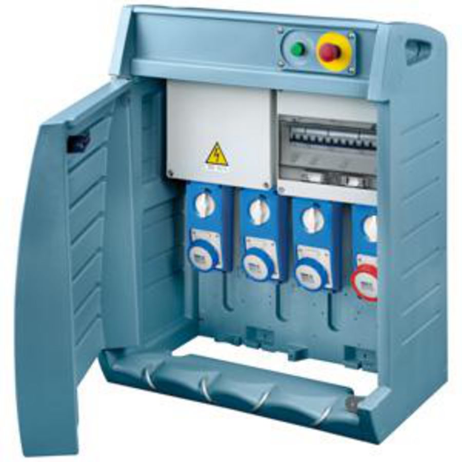 Q-BOX 4-MET STEKKER-BEDRAAD-SBF-2x2P+A 16A + 1x3P+A