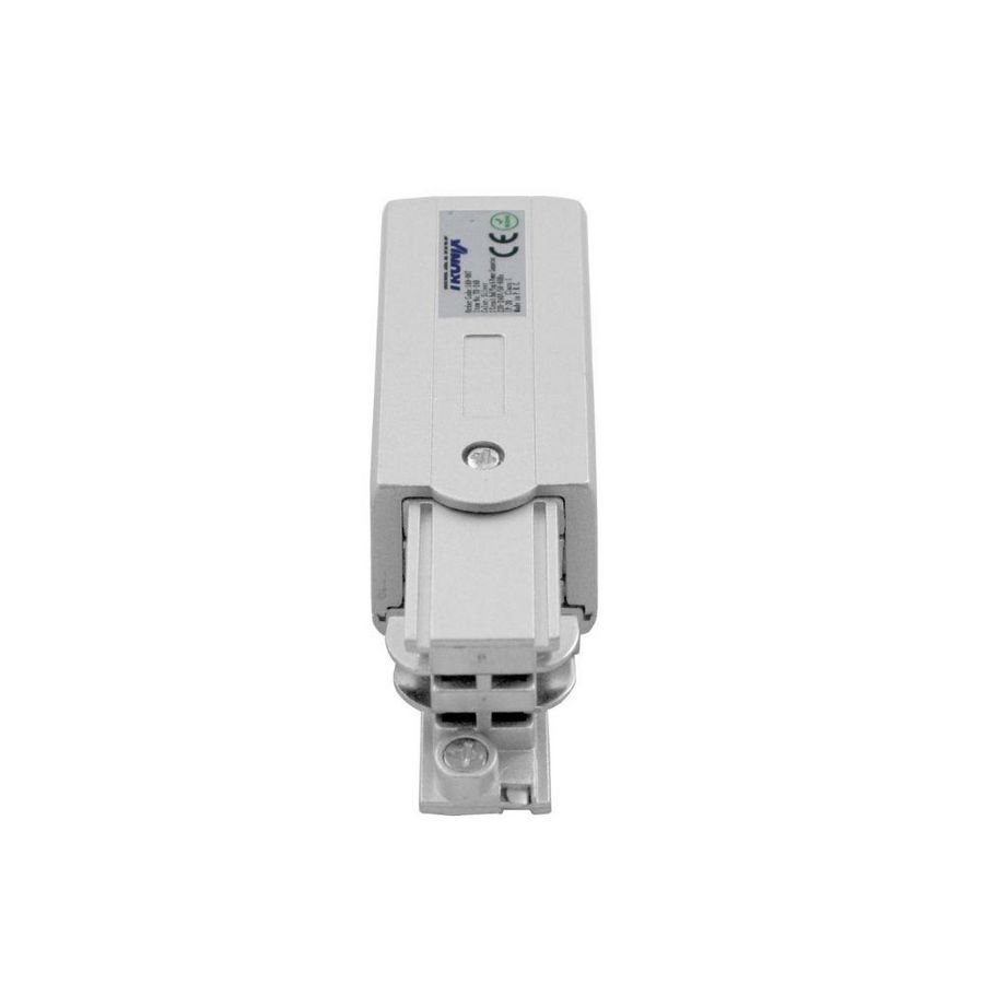 Power connector links voor 3-fase rails wit