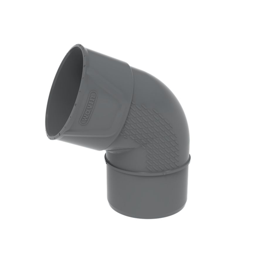 PVC+ lijm bocht 67.5° grijs 32mm mof/spie VVE=10