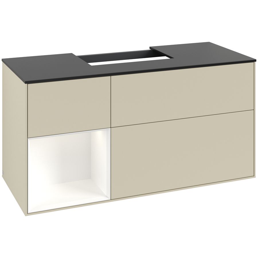Wastafelonderkast Finion 1200x603x501mm S.Grey Matt Lacquer F162MTHJ