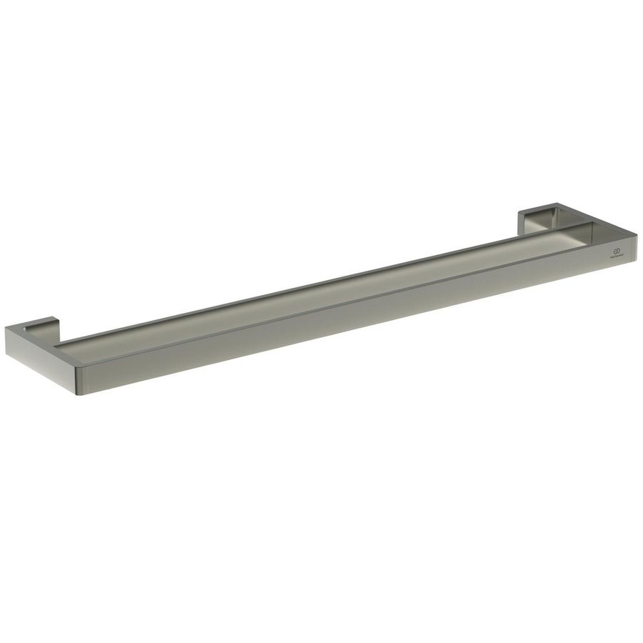 conca handdoekhouder 60cm rechthoekig dubbel silver storm (rvs look) T4