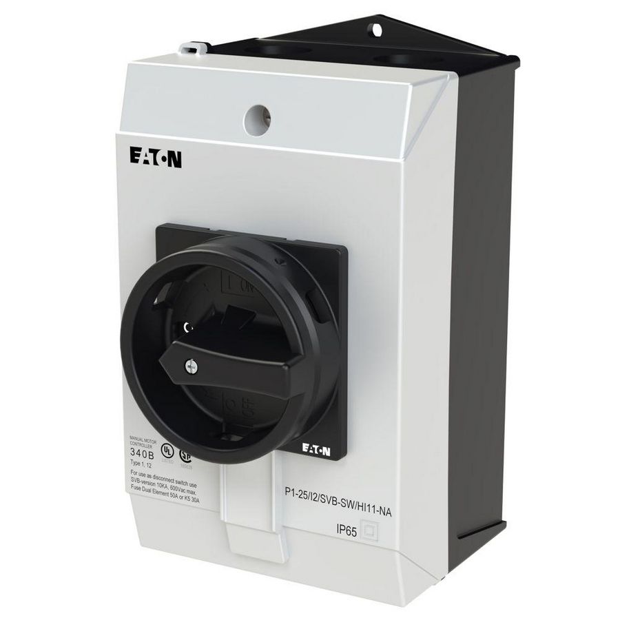 Hoofdschakelaar 3-polig +1MC+1VC 25A HOLD-functie opbouw UL/C