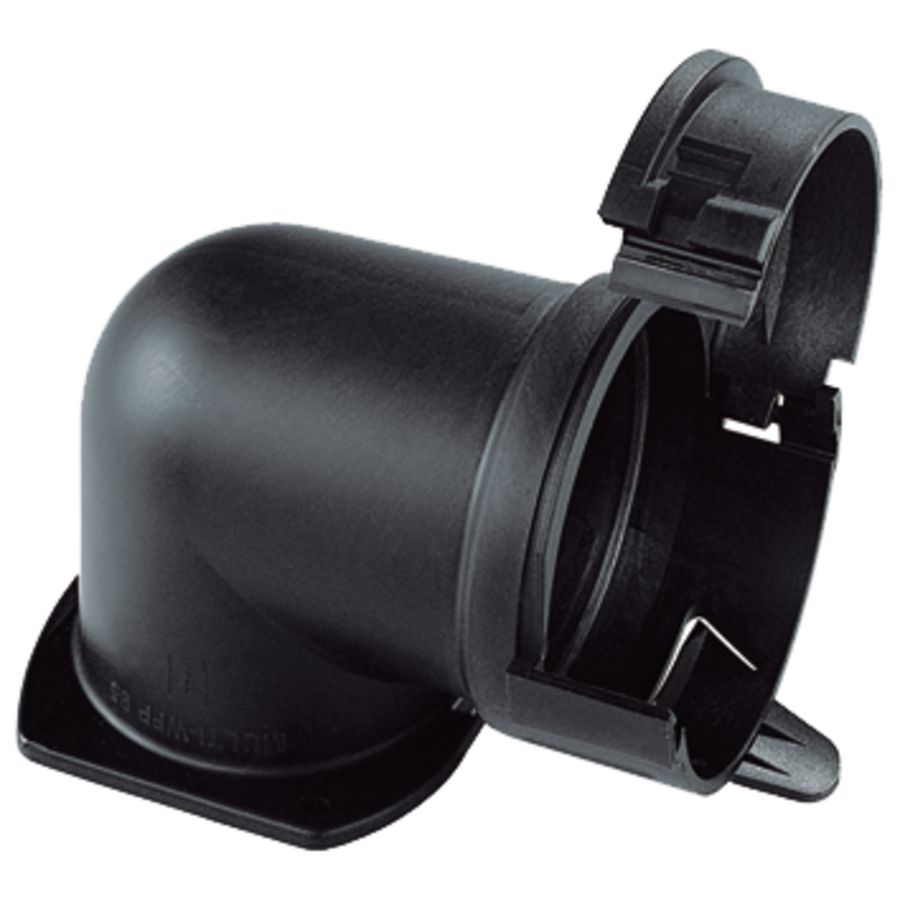 Kunststof connector 90° hoek zwart kabelb ROHRflex-MULTI