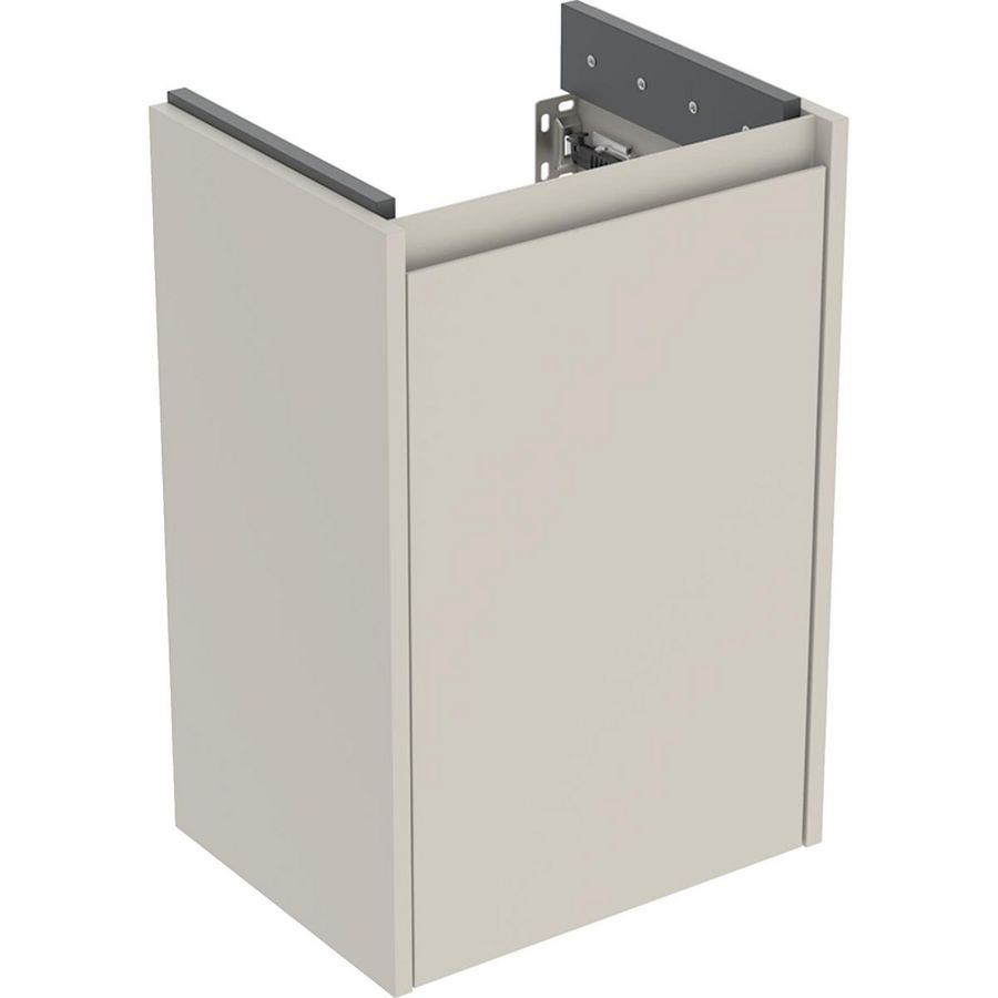Onderkast voor fontein 1 deur 40x60.6x31.1cm Breedte wastafel=45cm zandgrijs / gelakt zijdemat