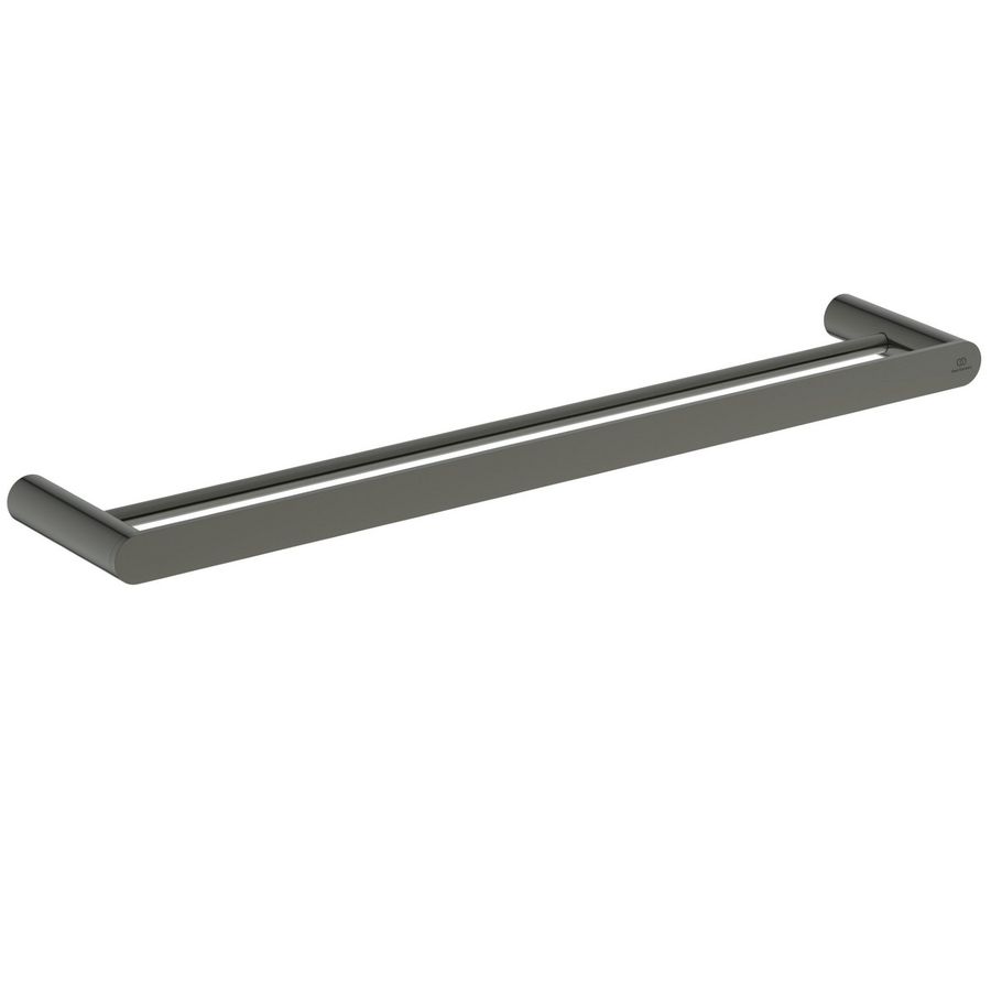 conca handdoekhouder 60cm rond dubbel magnetic grey (grijs) T4501A5