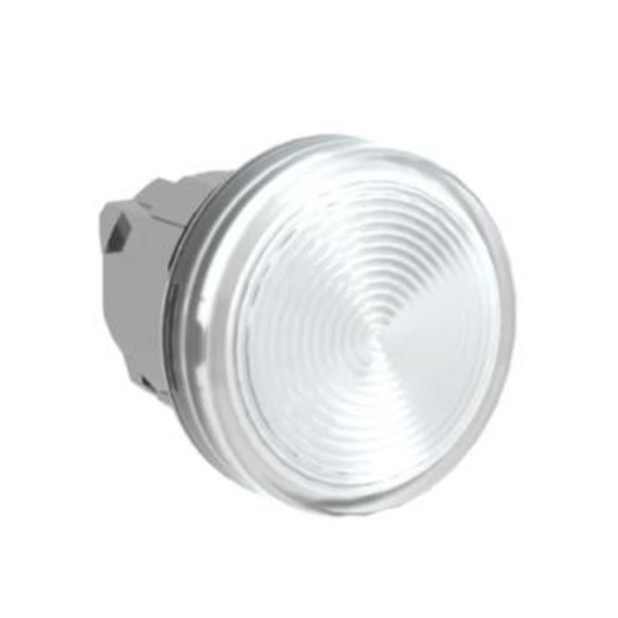 Kop voor lampje Ø22mm rond glad kapje kleurloos