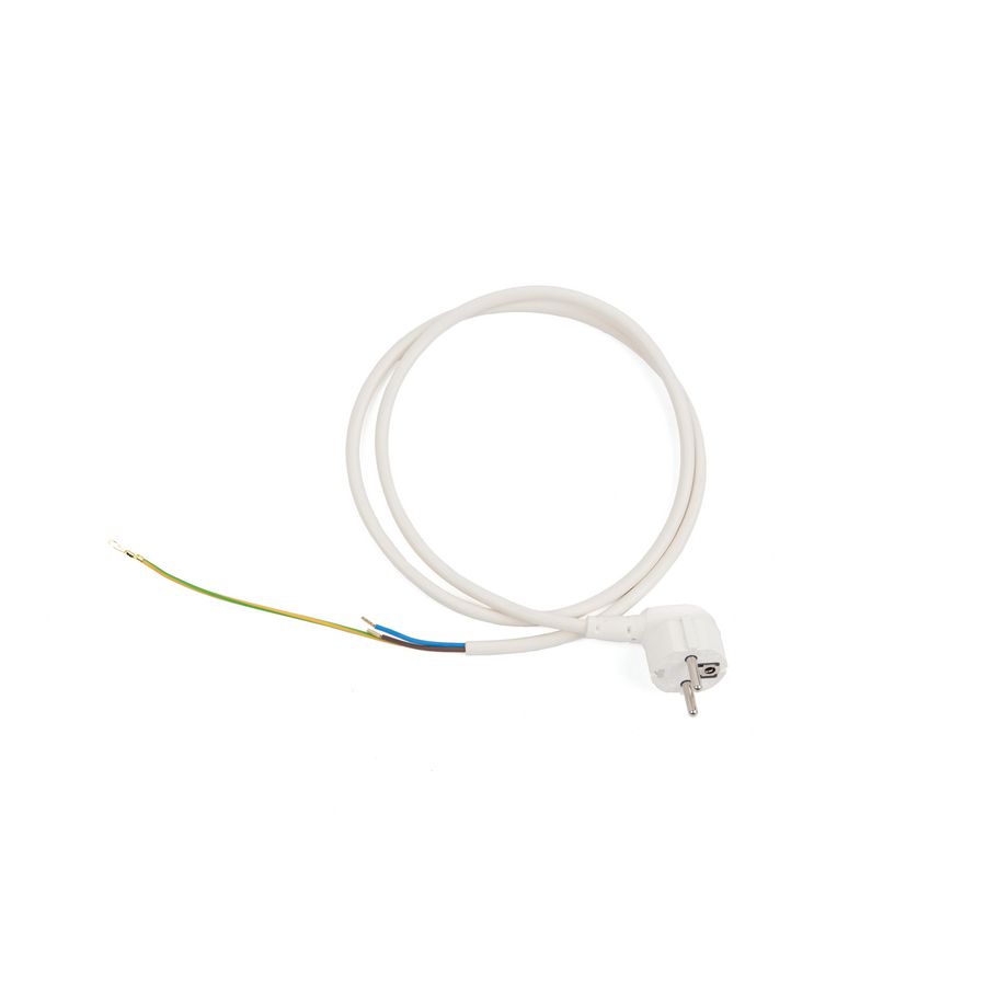 Snoer, wit met stekker 347364