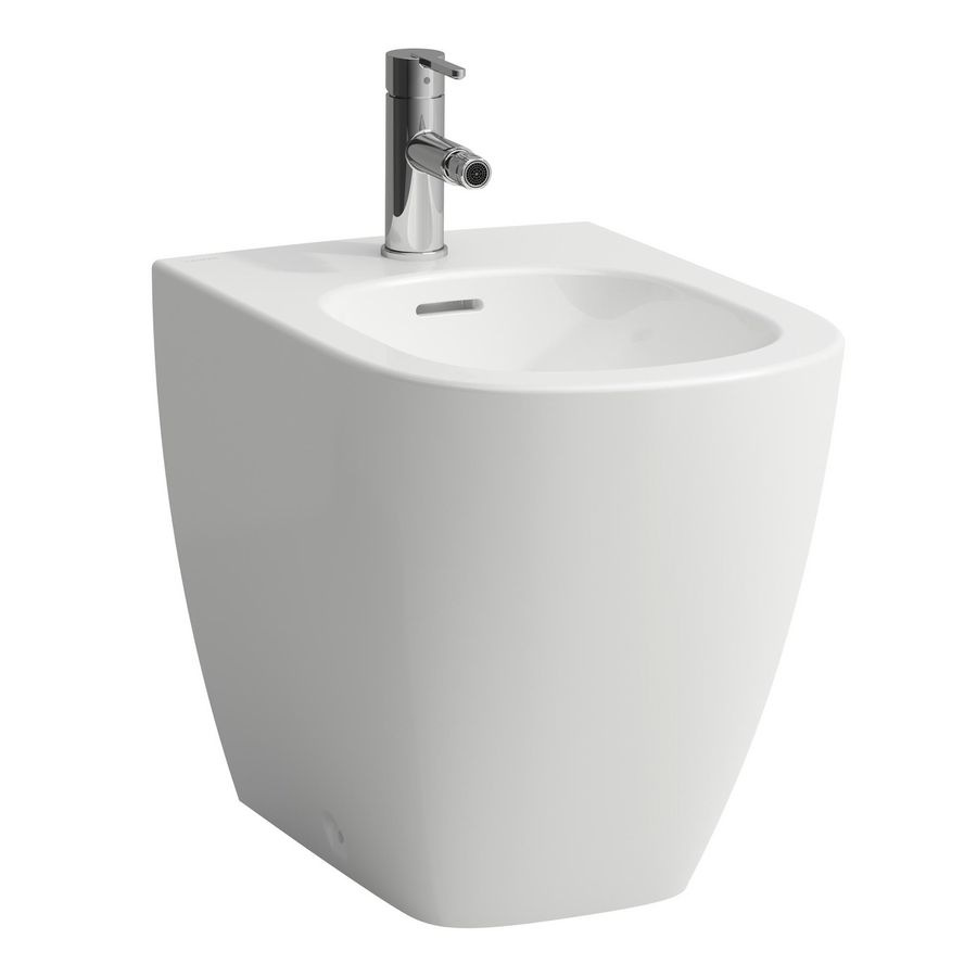 Vloerstaandeaand bidet met kraangat wit