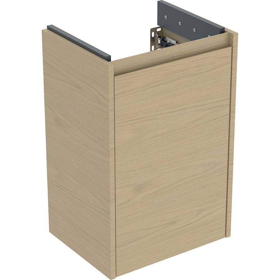 Onderkast voor fontein 1 deur 40x60.6x31.1cm Breedte wastafel=45cm eik naturel / Melamine houtstructuur