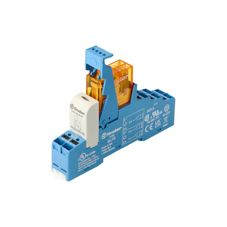 Interfacerelais 2 wisselcontacten 8A 12V AC