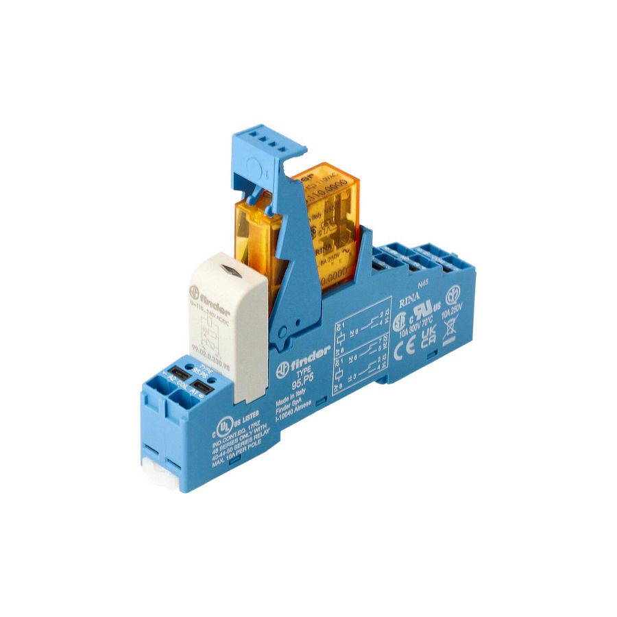 Interfacerelais 2 wisselcontacten 8A 110V AC