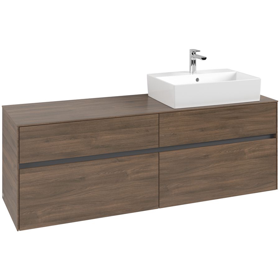 Wastafelonderkast Collaro 1600x548x500mm Ariz.Oak C13600VH