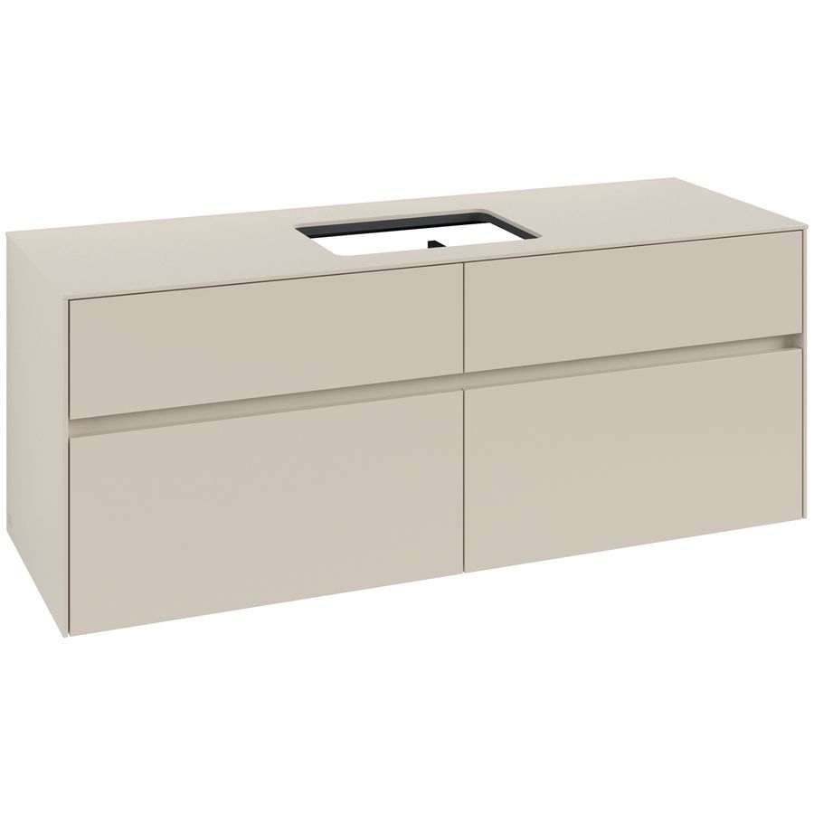 Wastafelonderkast Collaro 1400x548x500mm Cashmere Grey C116B0VN