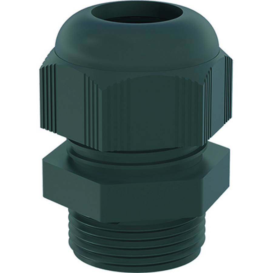 Wartel M12x1,5/KB:3-6,5mm Poly RAL 9005/100 VVE=100