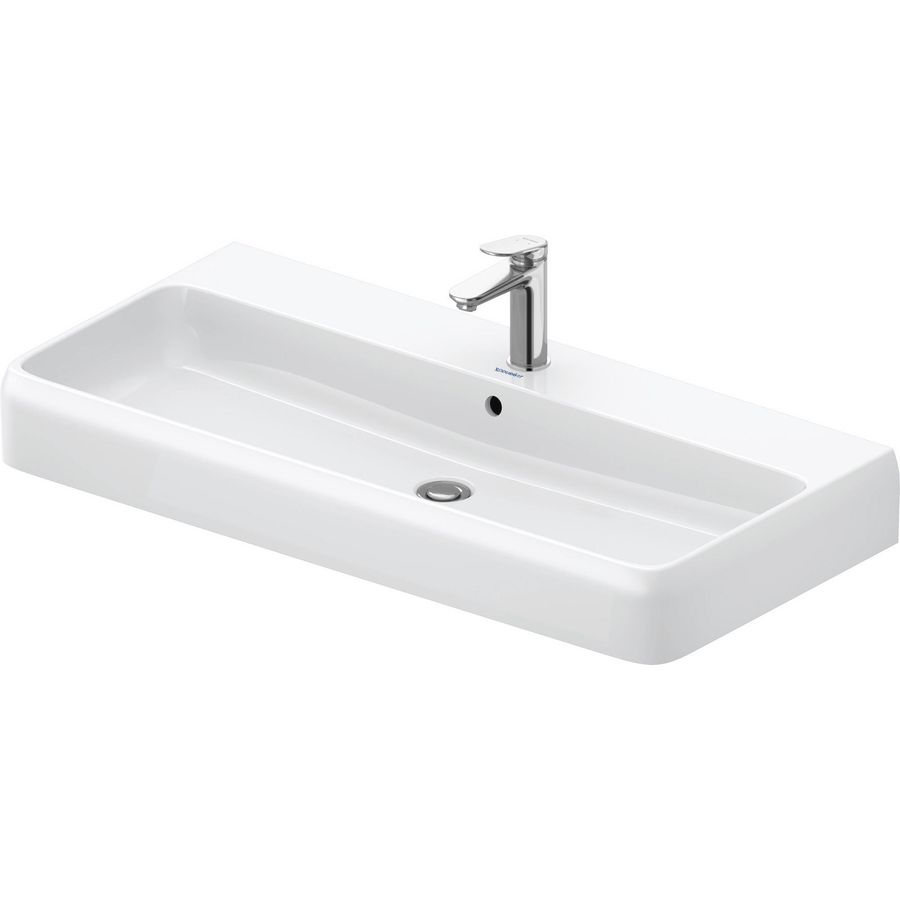 Qatego Wastafel Wit Hoogglans 1000mm 2382100027