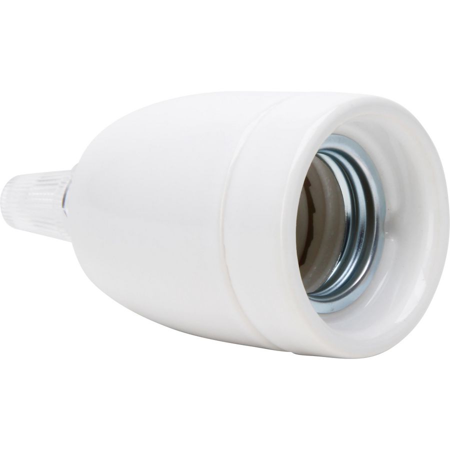 Lamphouder E27 porselein kleur: wit VVE=5