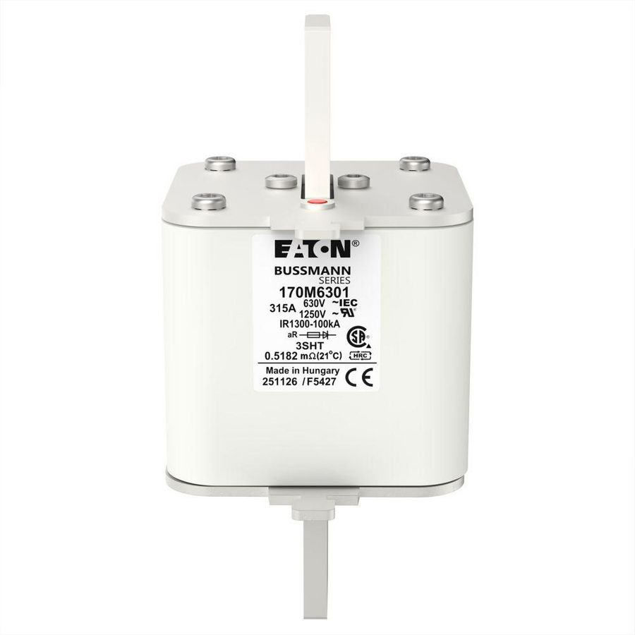 Zekering hoge snelheid 315A AC 1250V 100kA size 3 76x76x1