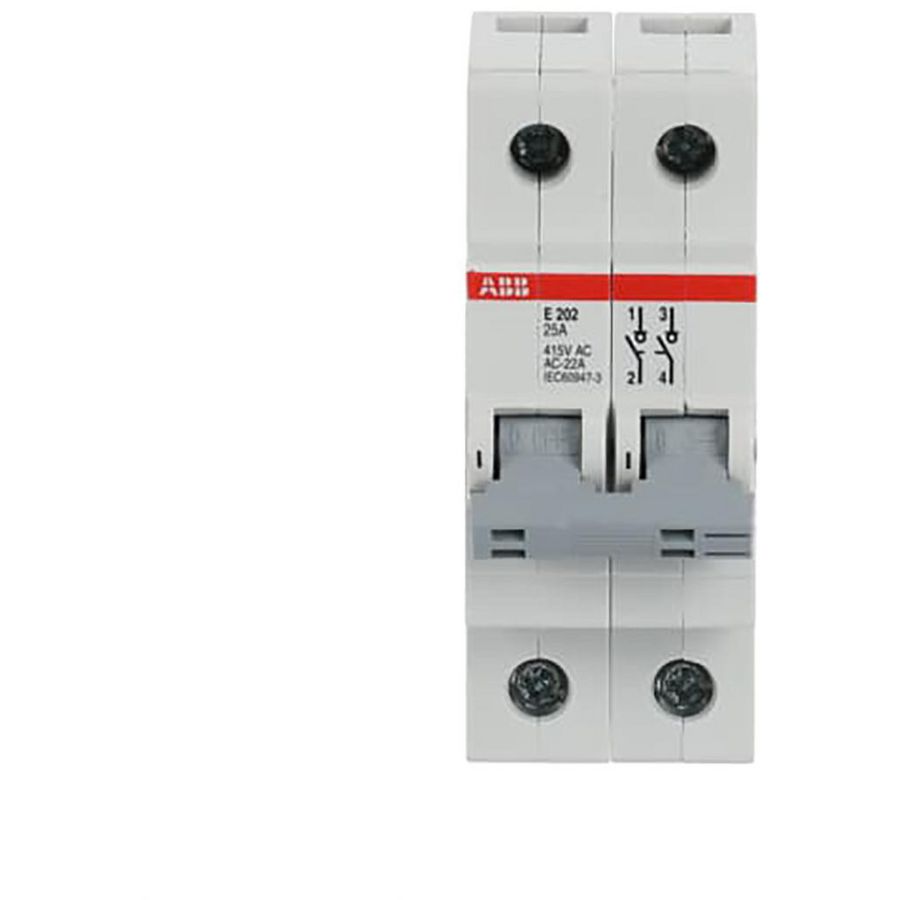 ON-OFF Switch grey 2 pole 25A