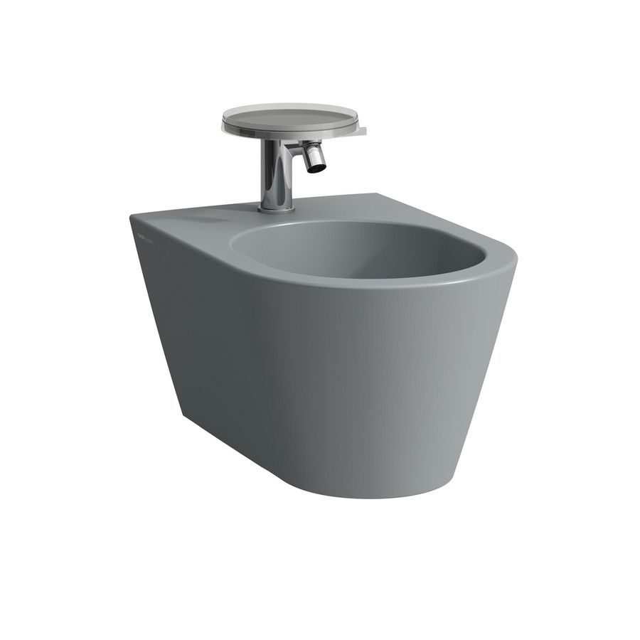 Wandbidet 1 Kraangat Met Gesloten Zijden mat grafiet