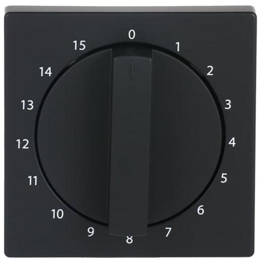 Centraalplaat + greep voor 1070U 15min f-matzwart (1770-885-103)