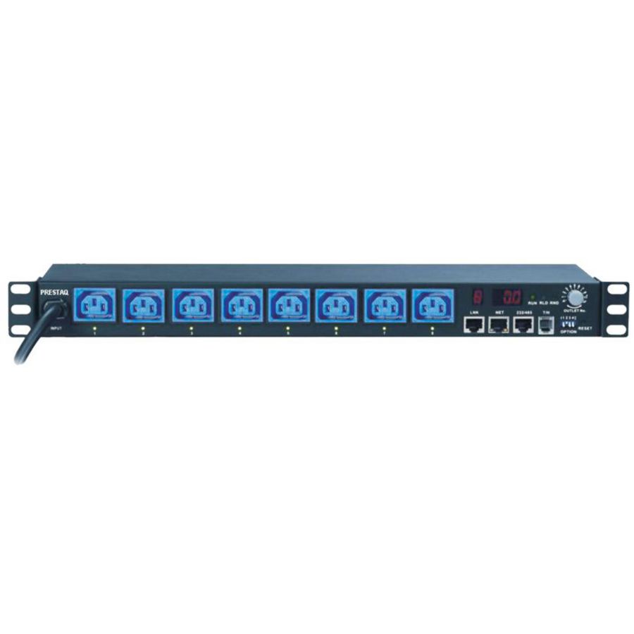 PowRguard Manager Horizontal 19" 240V Max. 16Amp. 8x C13