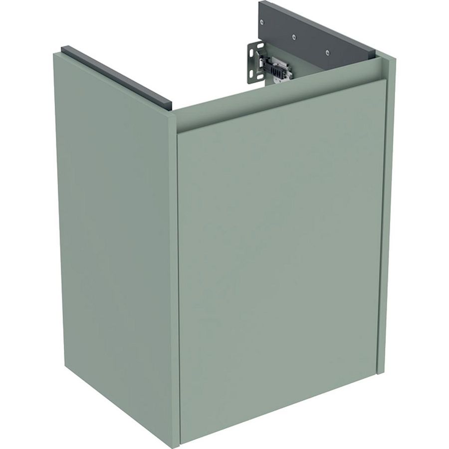 Onderkast voor fontein 1 deur 45.7x60.6x35cm Breedte wastafel=50cm saliegroen / gelakt zijdemat