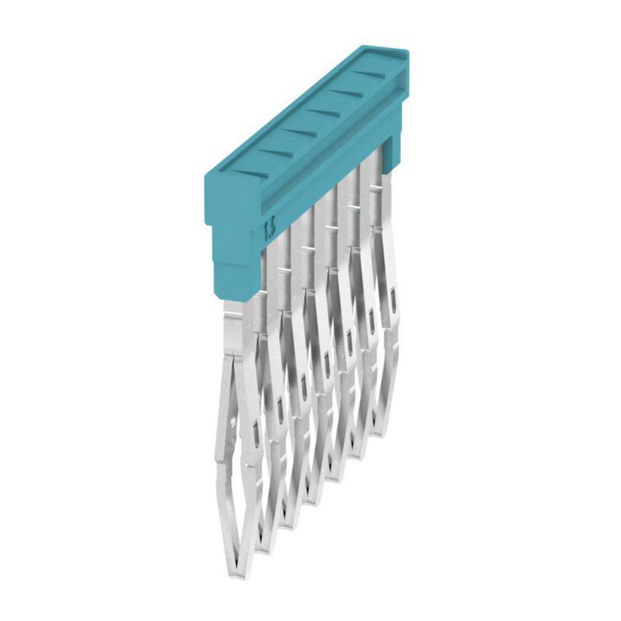 Dwarsverbinder (terminal) Plugged blauw 17.5 A p: 7 VVE=20