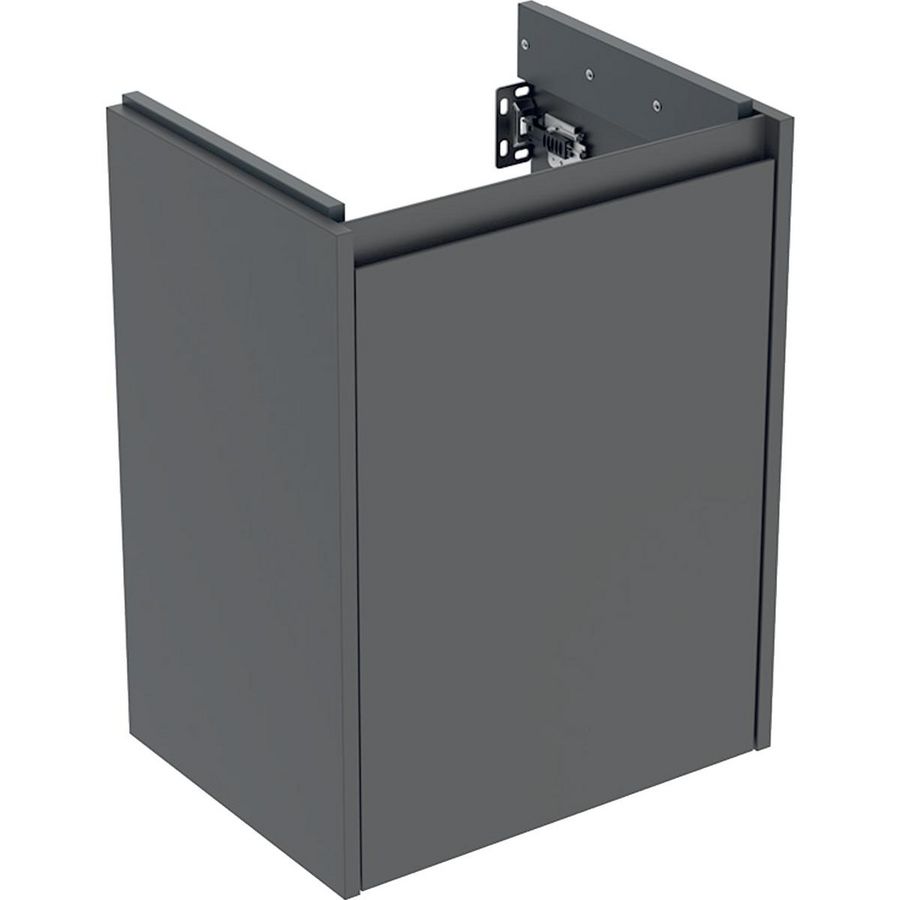 Onderkast voor fontein 1 deur 45.7x60.6x35cm Breedte wastafel=50cm lava / gelakt zijdemat