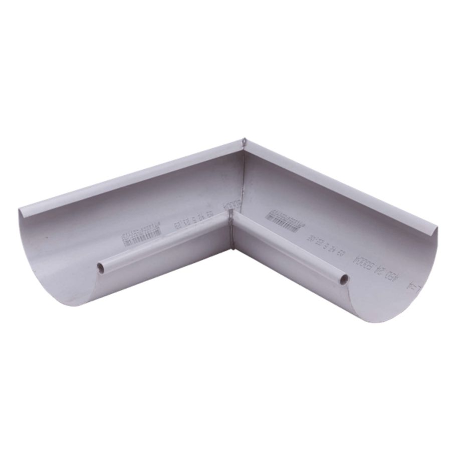 PVC mastgoot binnenhoek (5") grijs