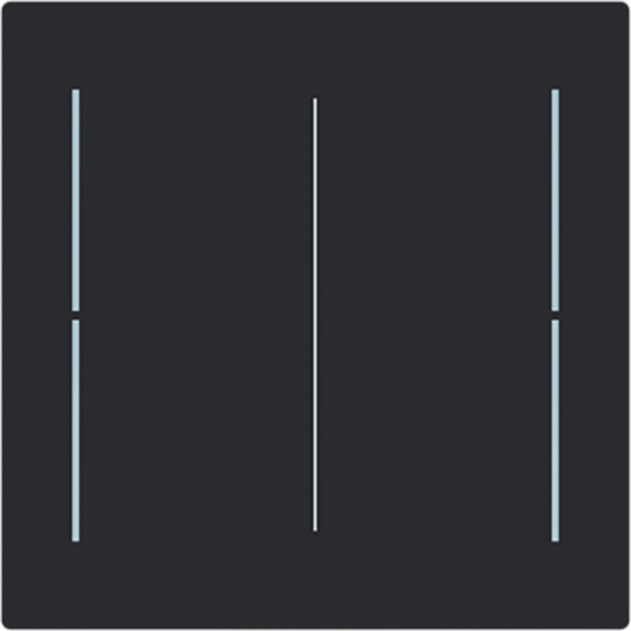 Centraalplaat afdekking Keypad 2v Art-matzwart (LFW/A.2.70.11-45M)