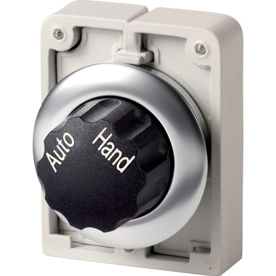 Keuzeschakelaar 30mm RVS vlak 2 stand knop vast M30I-FWR-X91