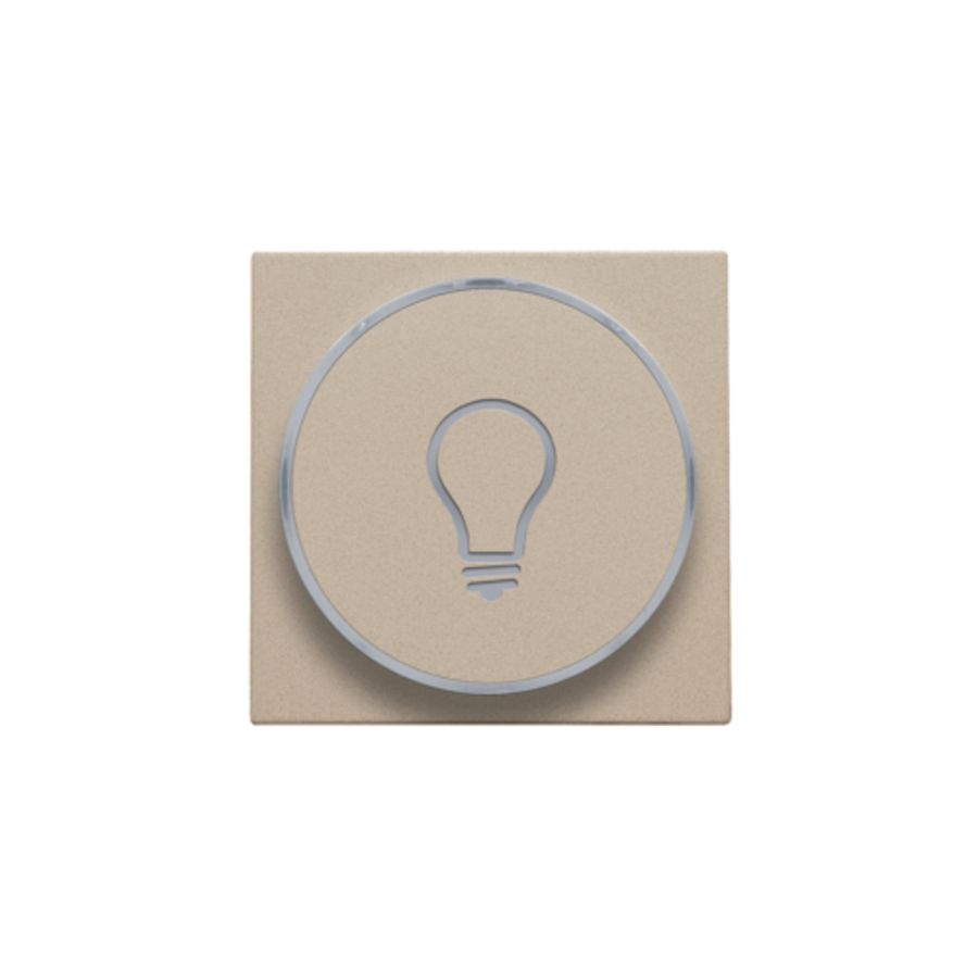 Afwerkingsset doorschijnende ring lampsymbool 6A champange c