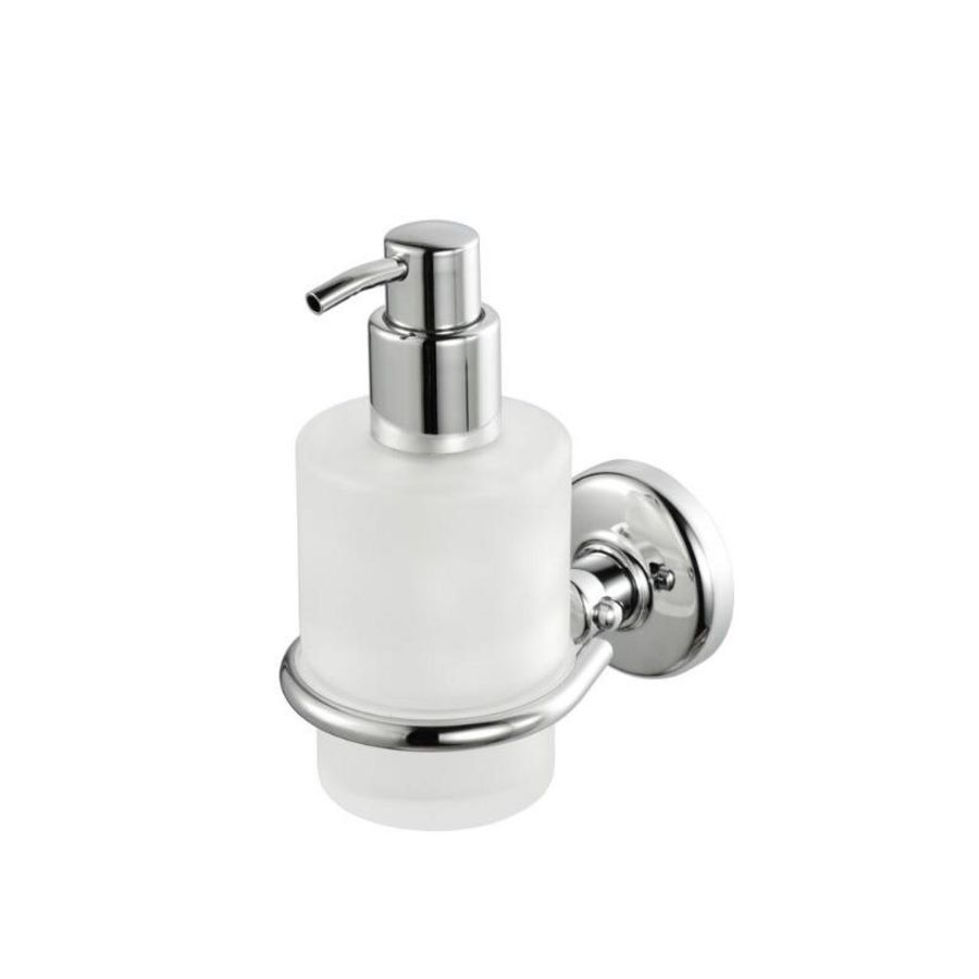 Zeepdispenser 200ml. met wandhouder chroom HOTEL