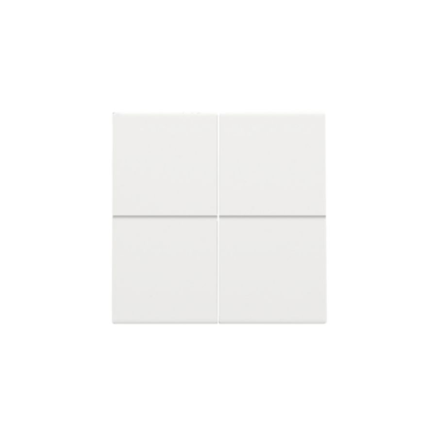 Afwerkingsset 4-voudig elektr. schakelaar/drukknop white c.