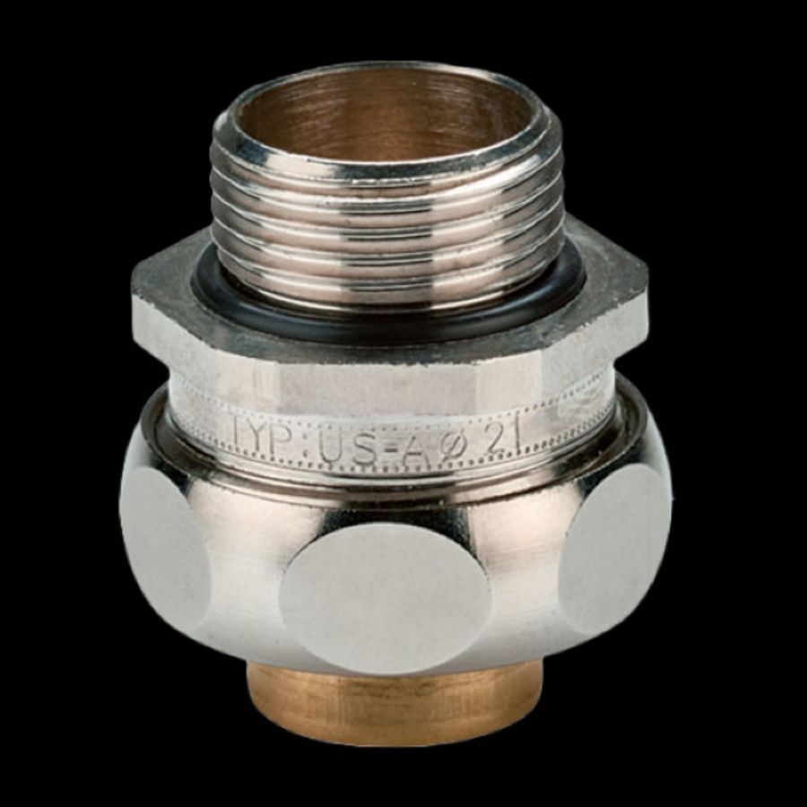 Slangwartel messing vernikkeld M10 IP40 Ø10mm VVE=10